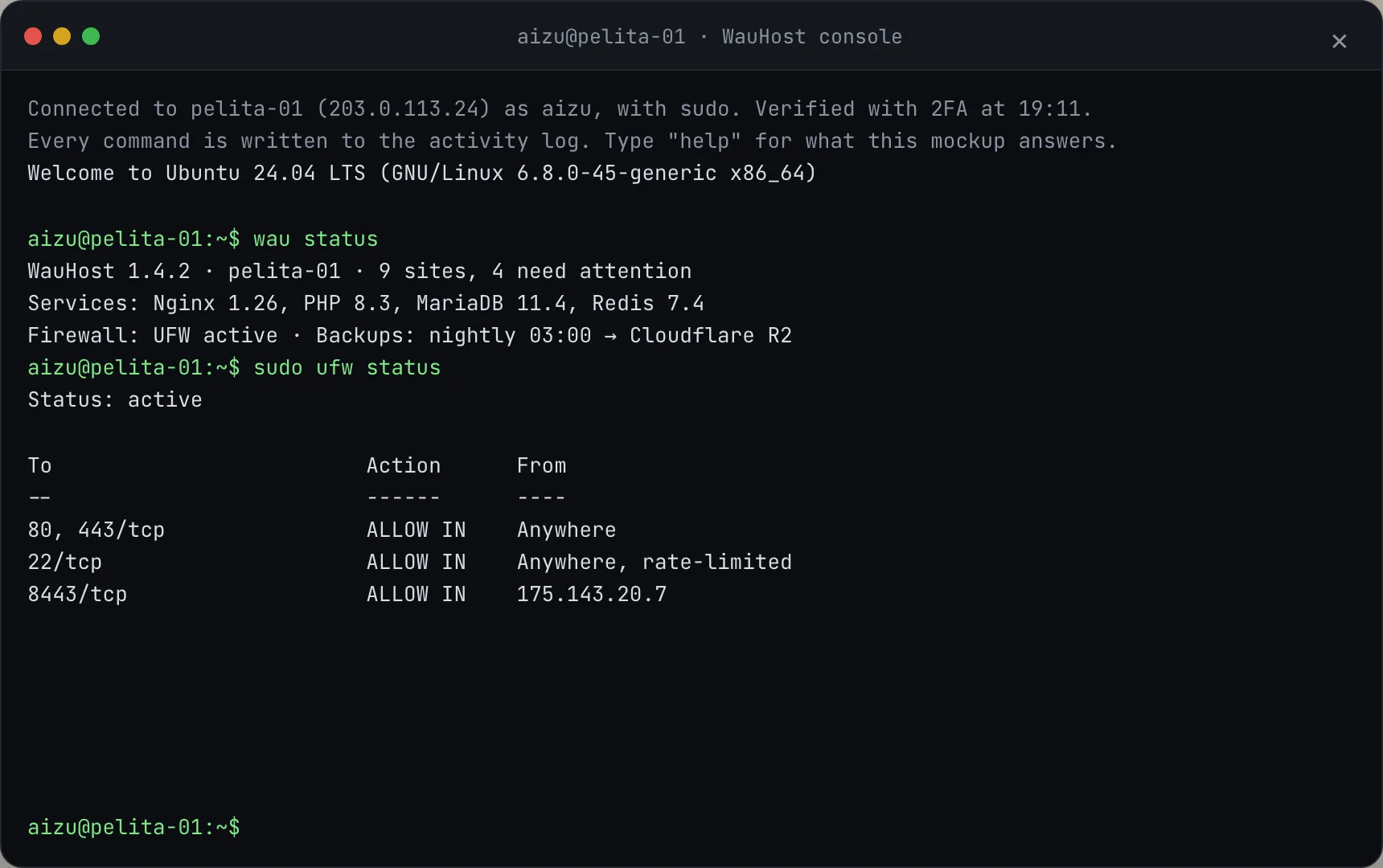 The protected command line